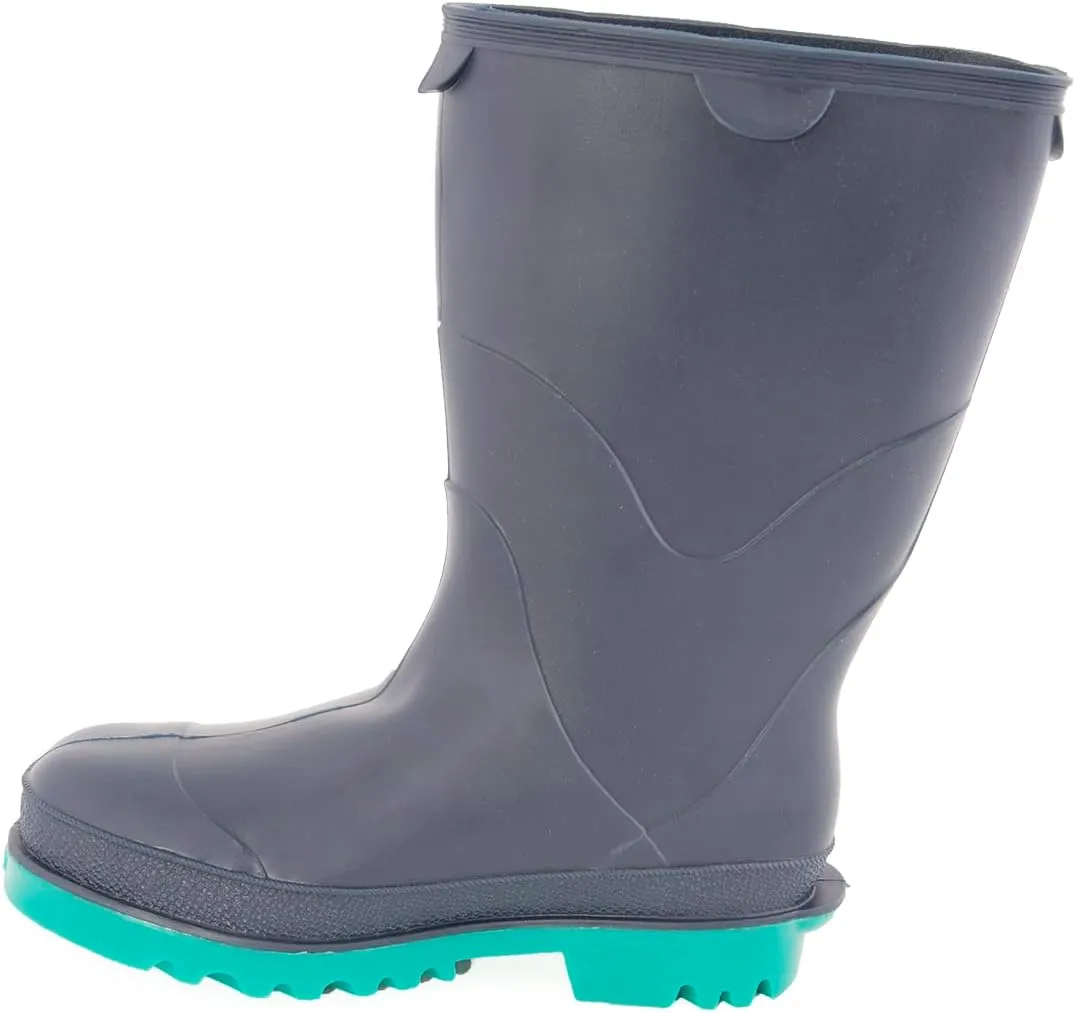 11768 Youth Rain Boot, Size 08, Blue/Teal