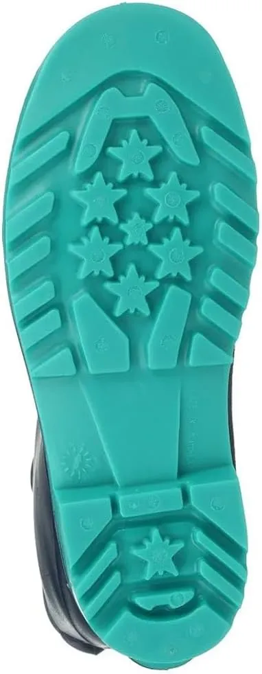 11768 Youth Rain Boot, Size 08, Blue/Teal