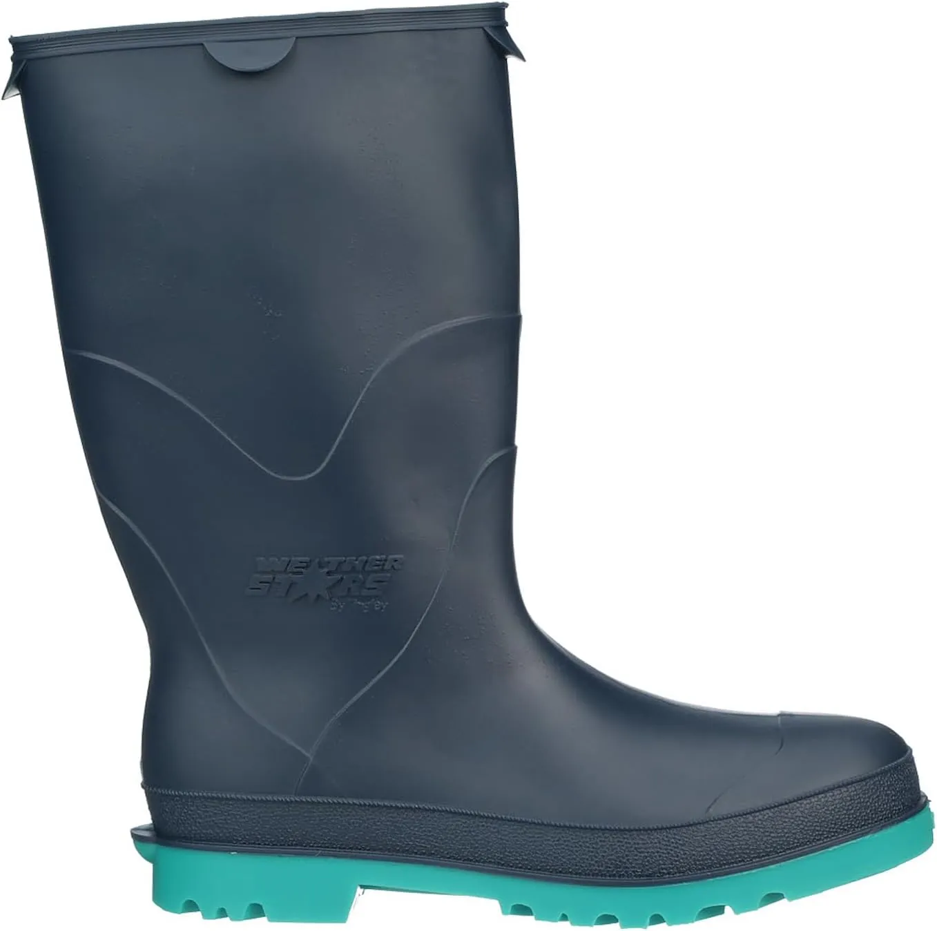 11768 Youth Rain Boot, Size 08, Blue/Teal