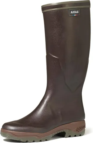 Aigle Men's Rain Boots Wellies, Brown, 4.5