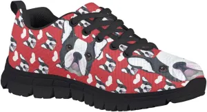 AmzPrint Cute Animal Corgi Print Running Tennis Sport Shoes Unisex-Child Walking Gym Jogging Boys Tennis Shoes Size 12 Purple