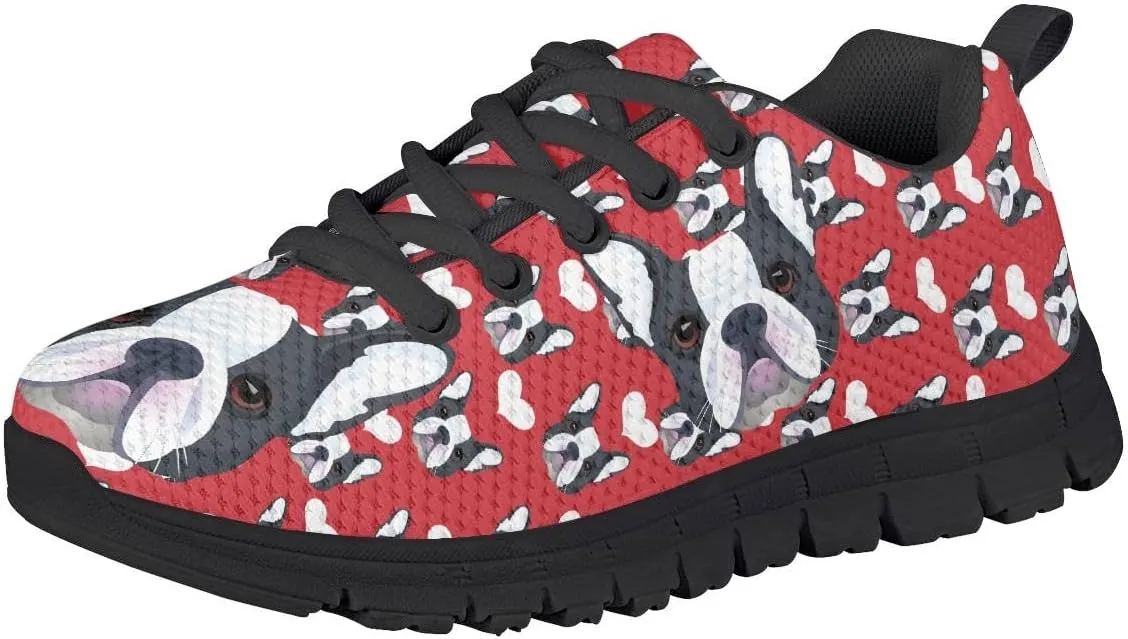 AmzPrint Cute Animal Corgi Print Running Tennis Sport Shoes Unisex-Child Walking Gym Jogging Boys Tennis Shoes Size 12 Purple