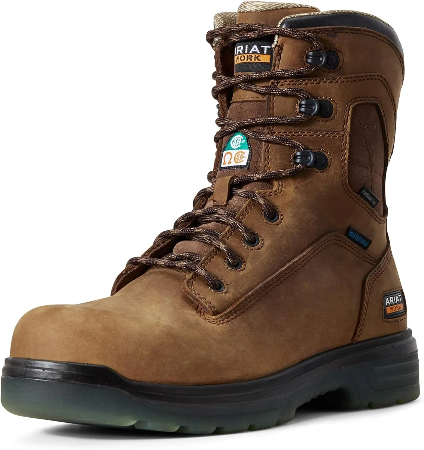 Ariat Men's Turbo 8" Csa Waterproof Carbon Toe Work Boot