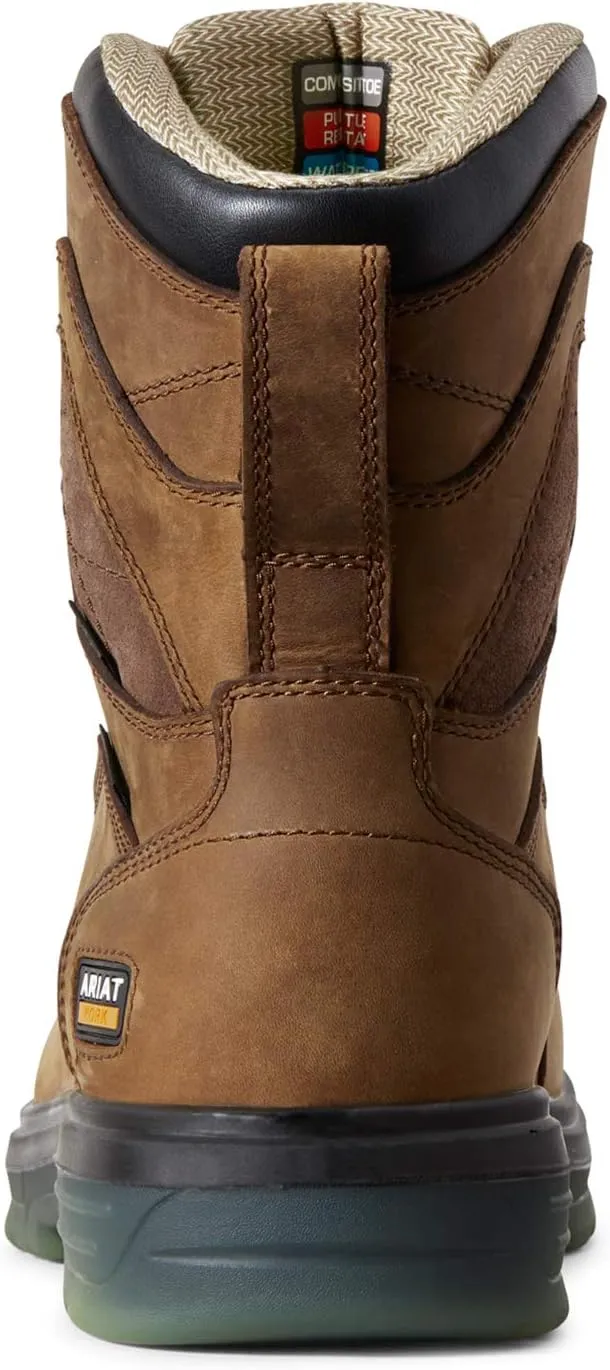 Ariat Men's Turbo 8" Csa Waterproof Carbon Toe Work Boot