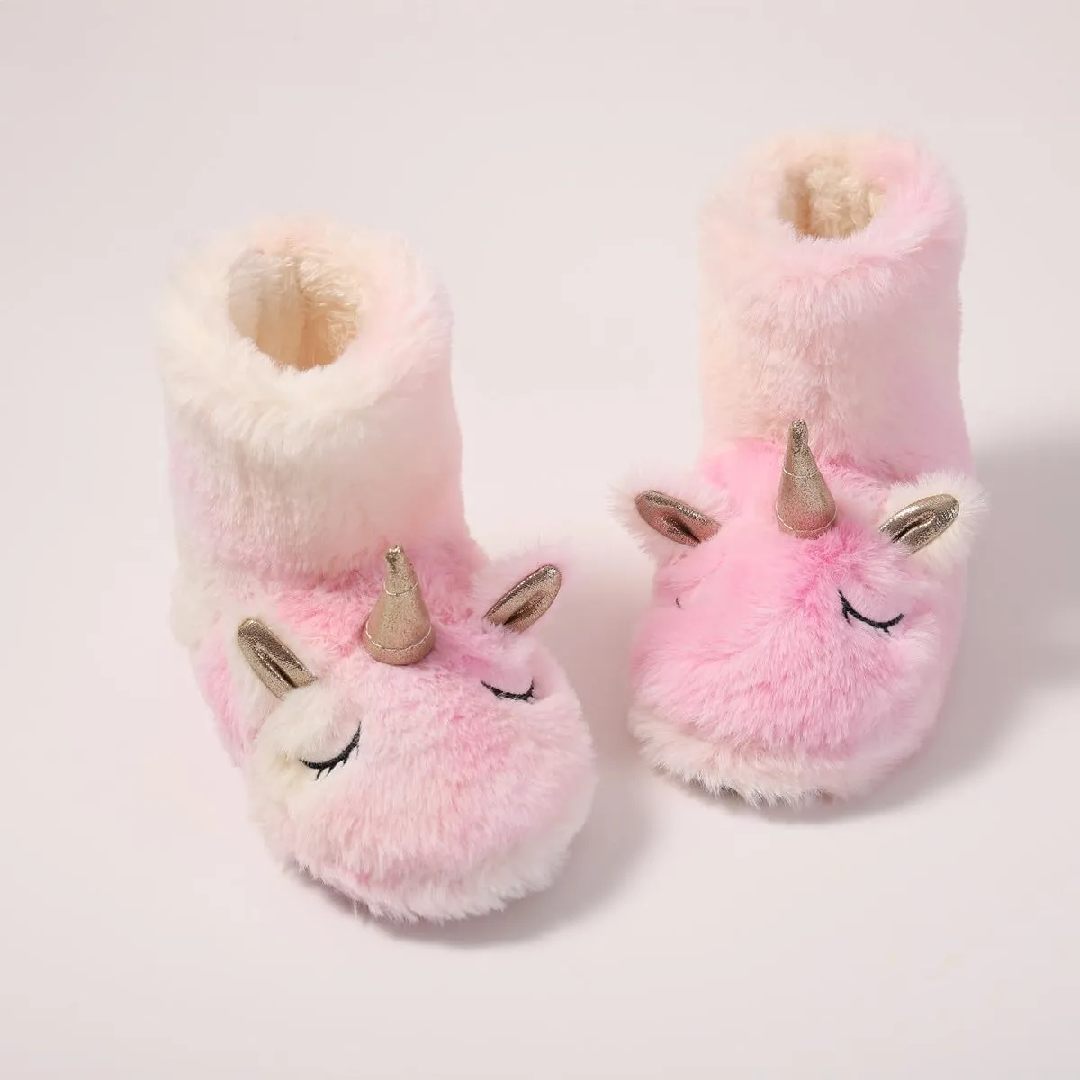Baby Girls' Unicorn Slippers Rubber Home Boots Slippers