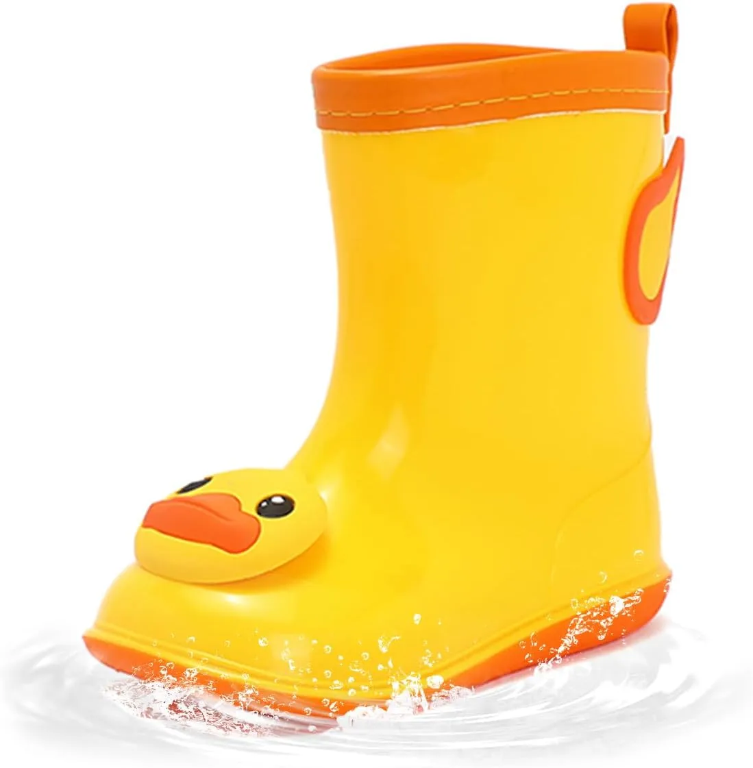 B.Duck Kids Rain Boots for Boys Girls Waterproof Toddler Cartoon Garden Boots