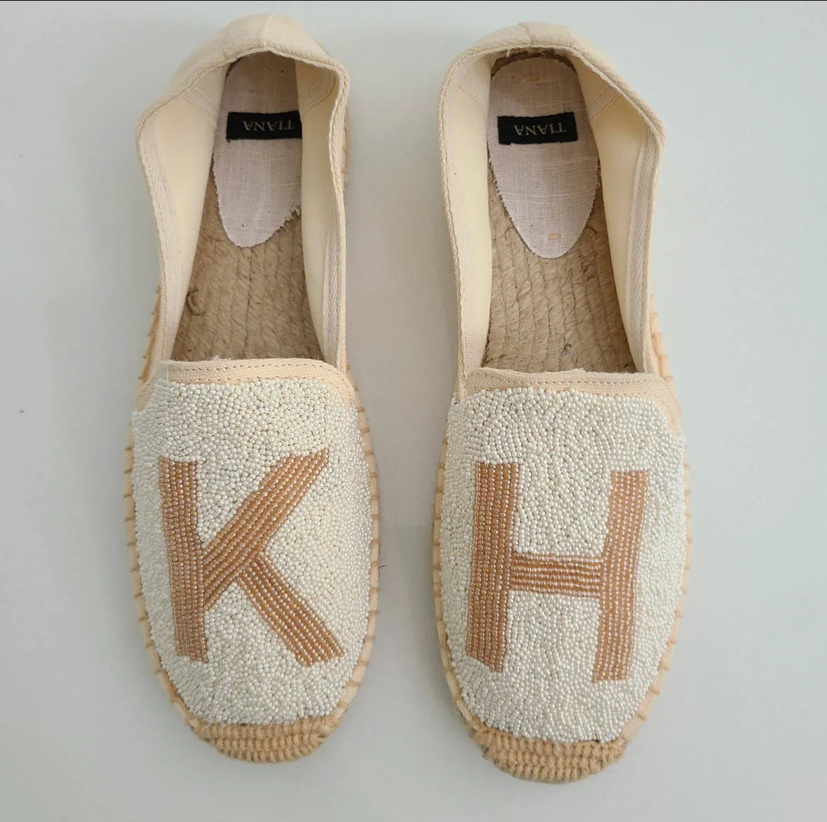 Beaded Initials Espadrille