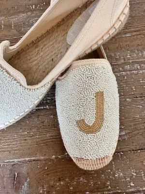 Beaded Initials Espadrille