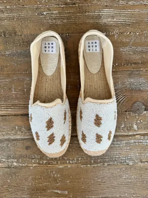 Beaded Lightning Bolt Espadrille
