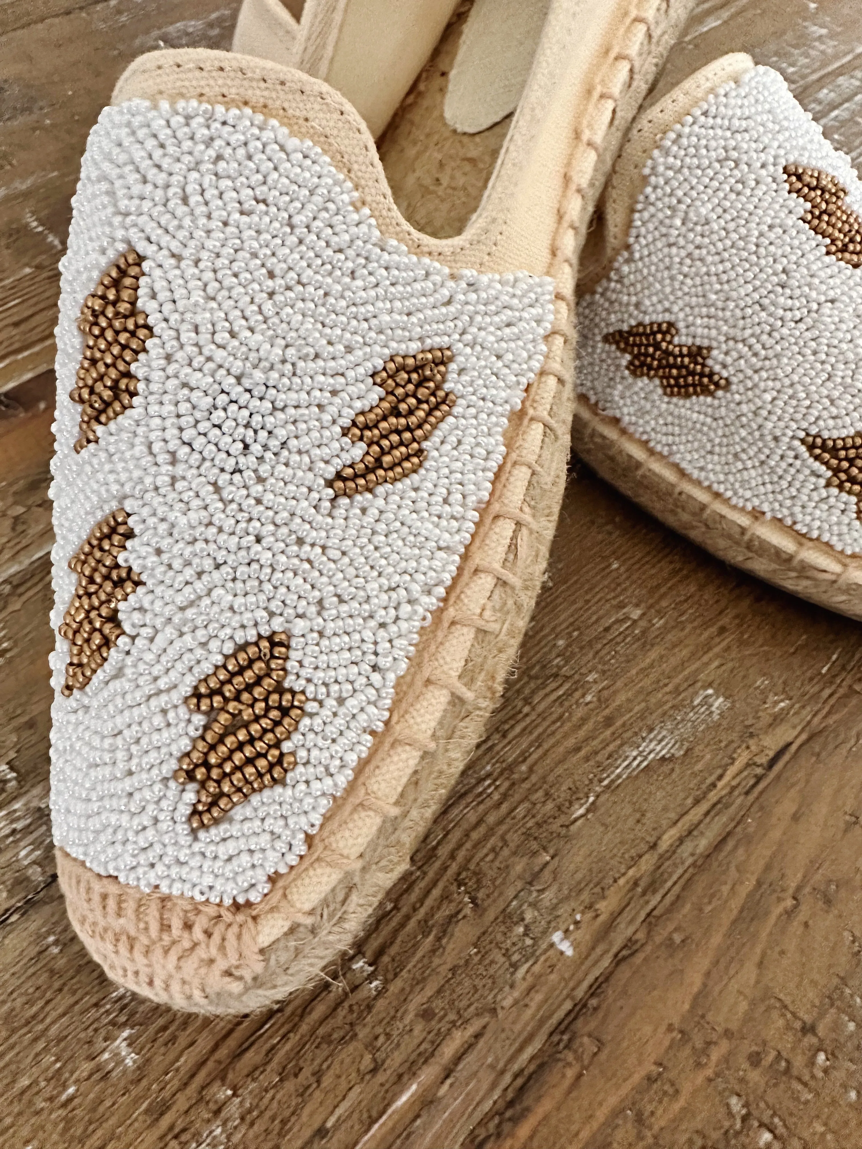 Beaded Lightning Bolt Espadrille