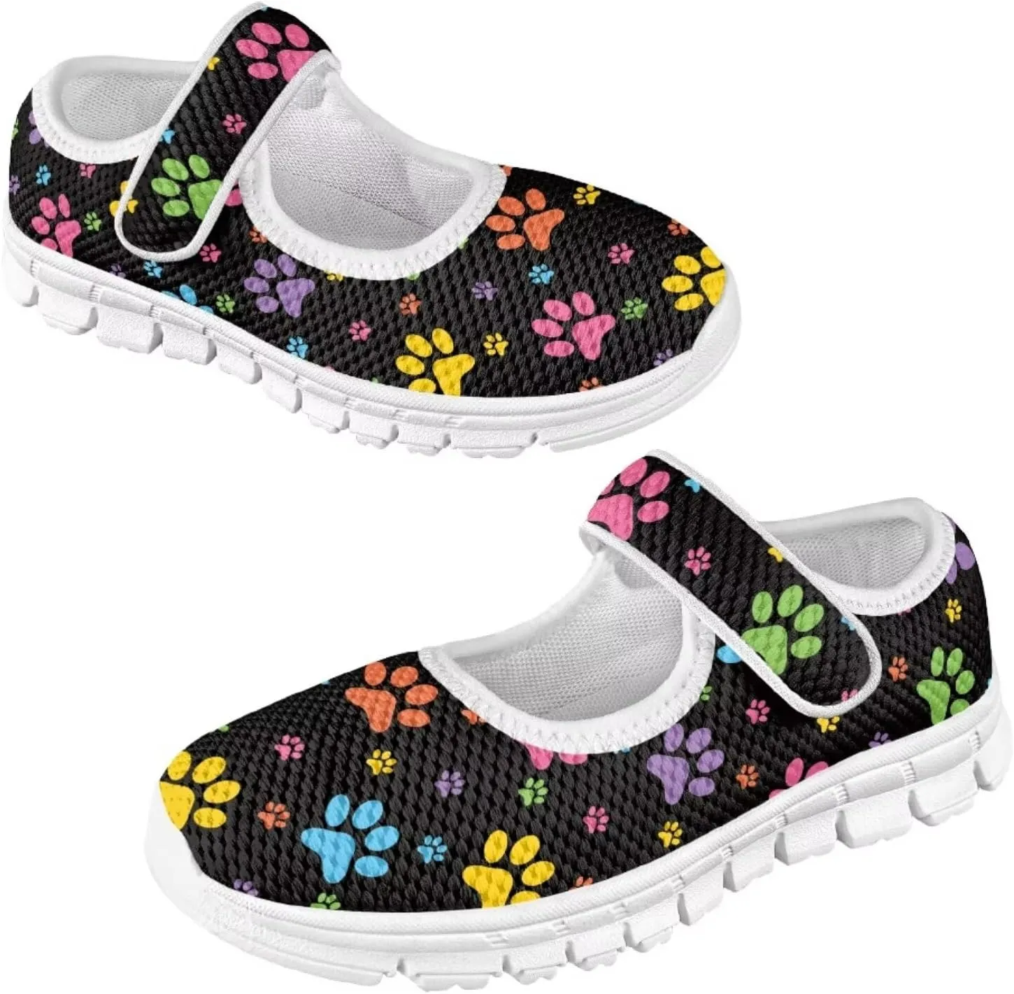 BIGCARJOB Mary Jane Shoes for Toddle Girls Flat School Uniform Shoes Lightweight Casual Walking Shoes for Little Girls/Big Kids