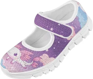 BIGCARJOB Mary Jane Shoes for Toddle Girls Flat School Uniform Shoes Lightweight Casual Walking Shoes for Little Girls/Big Kids