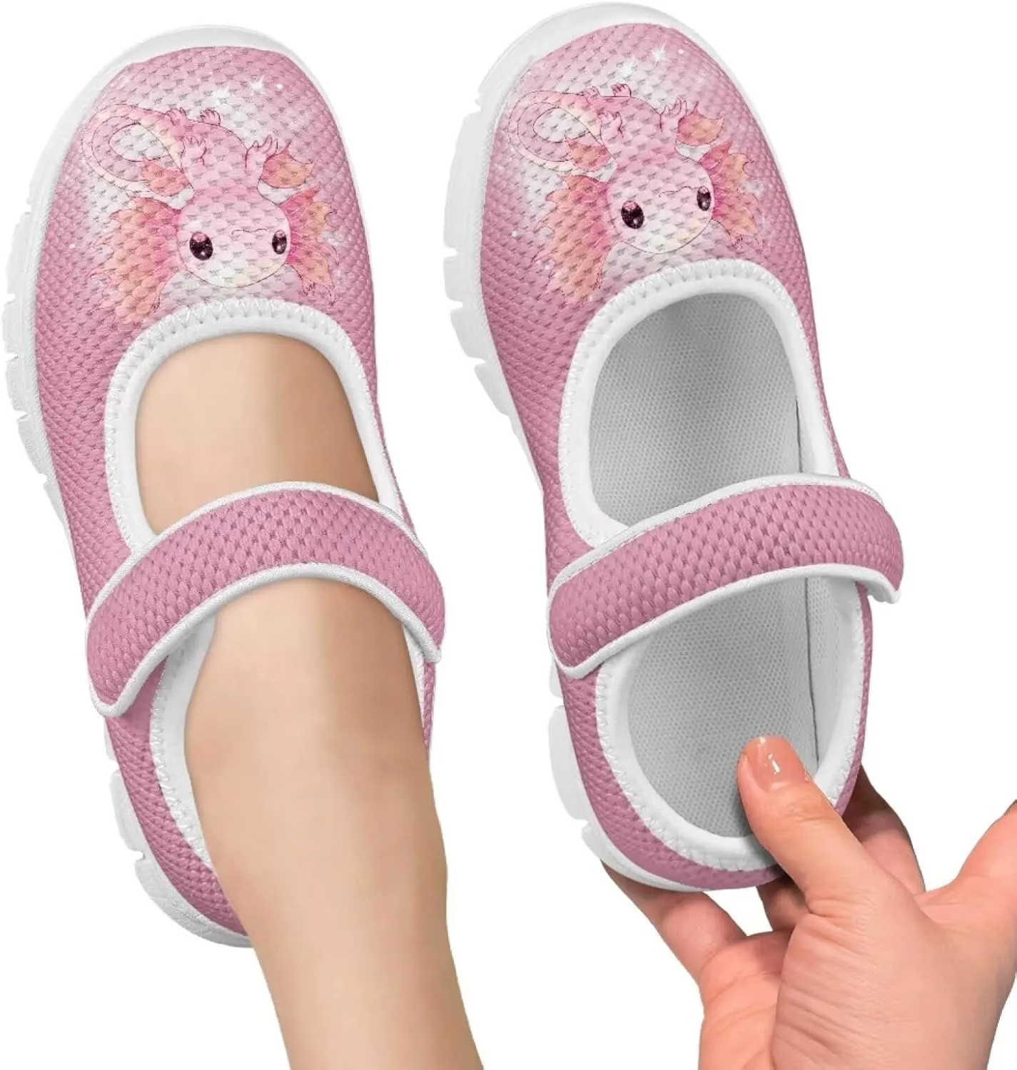 BIGCARJOB Mary Jane Shoes for Toddle Girls Flat School Uniform Shoes Lightweight Casual Walking Shoes for Little Girls/Big Kids