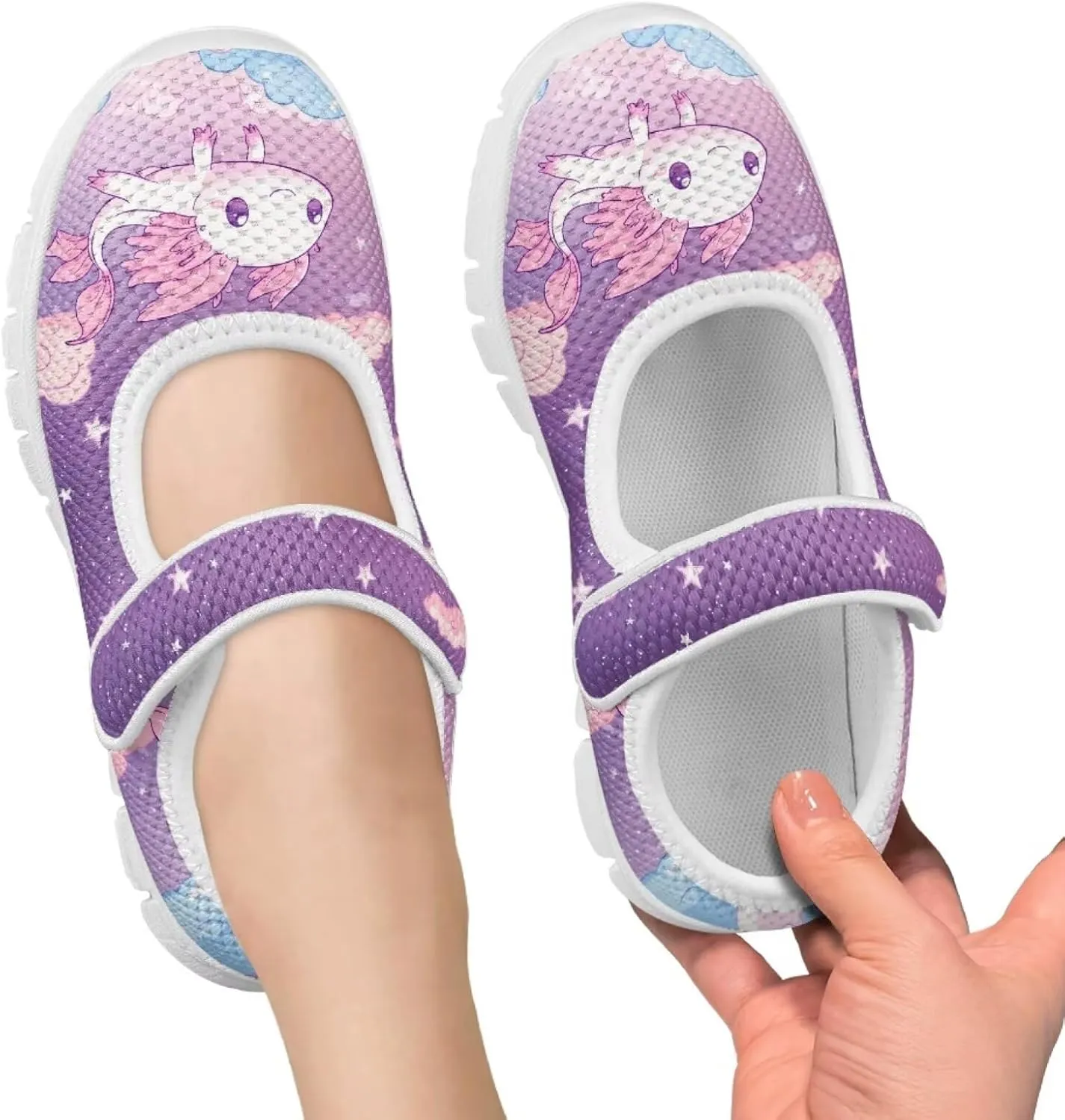 BIGCARJOB Mary Jane Shoes for Toddle Girls Flat School Uniform Shoes Lightweight Casual Walking Shoes for Little Girls/Big Kids