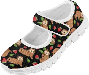 BIGCARJOB Mary Janes Shoes for Little Kids Tennis Shoes Flats Cute Ballet Dress Shoes School Uniform Shoes Athletic Gym Shoes