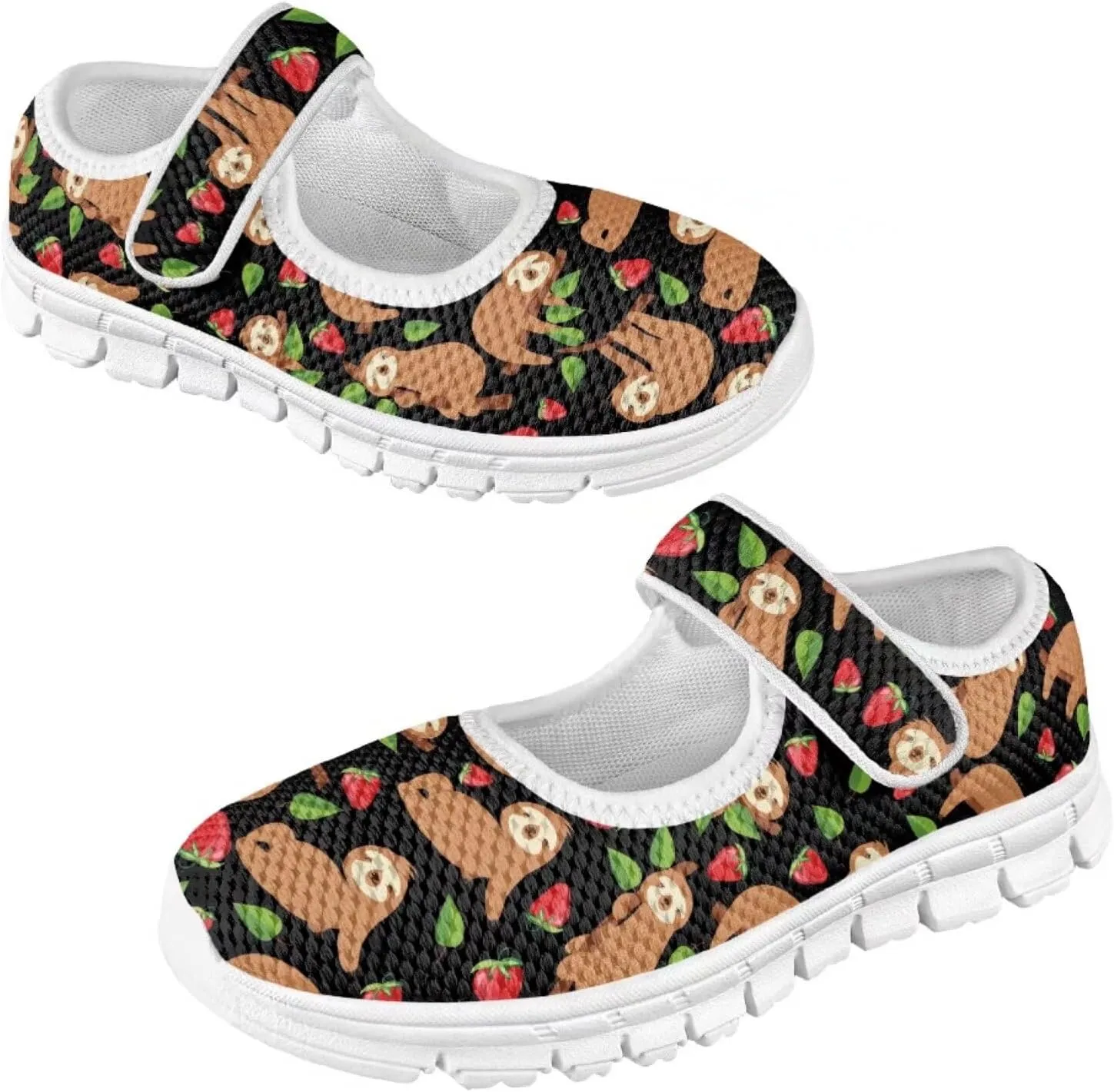 BIGCARJOB Mary Janes Shoes for Little Kids Tennis Shoes Flats Cute Ballet Dress Shoes School Uniform Shoes Athletic Gym Shoes