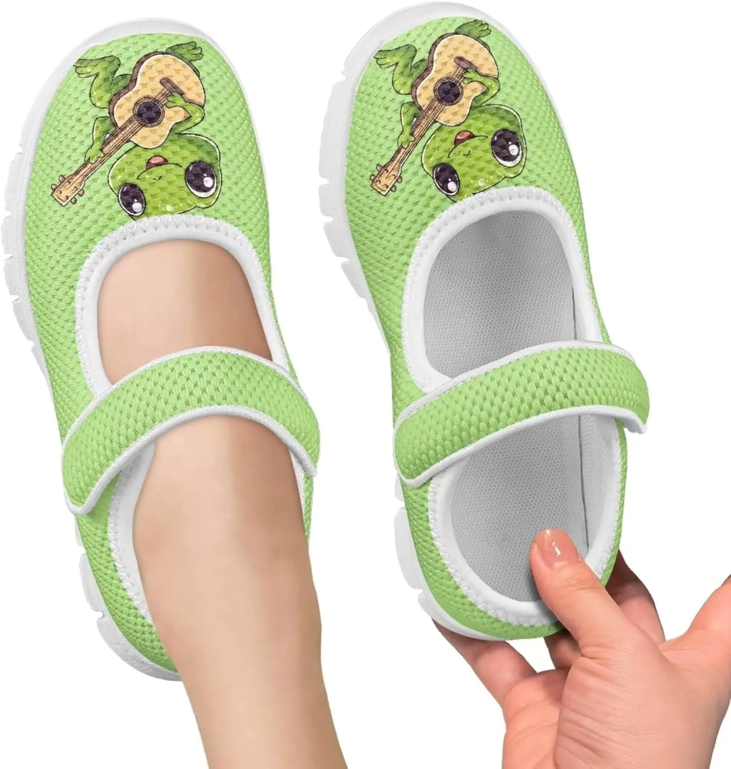 BIGCARJOB Mary Janes Sneakers for Girls Tennis Shoes School Uniform Shoes Kids Flats Walking Shoes
