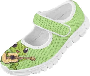 BIGCARJOB Mary Janes Sneakers for Girls Tennis Shoes School Uniform Shoes Kids Flats Walking Shoes