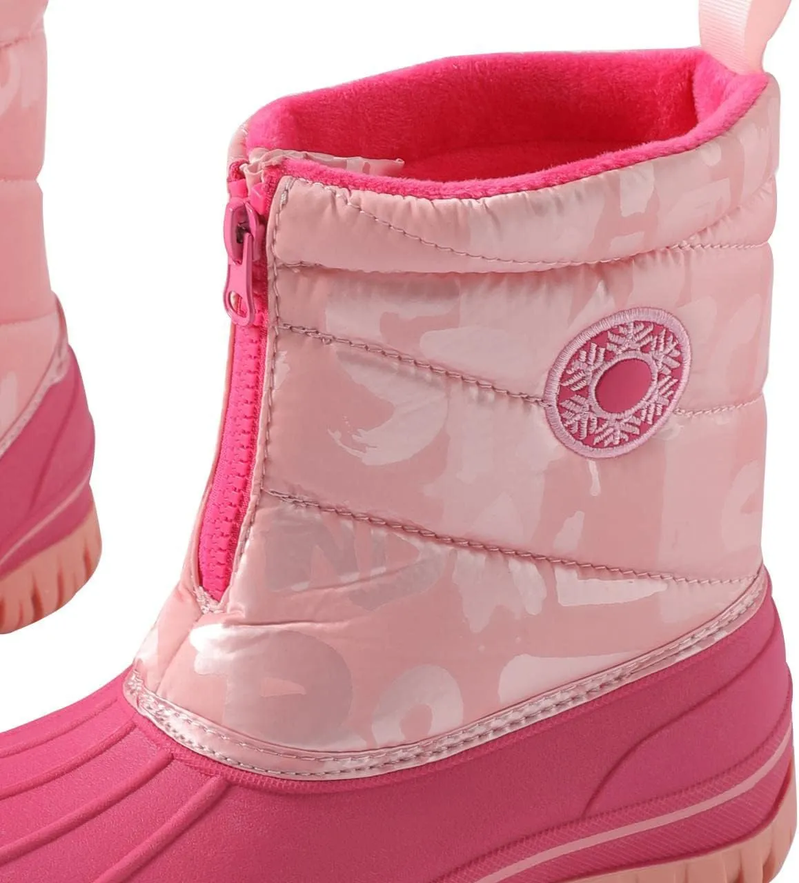 Boys Girls Snow Boots Kids Winter Boots Waterproof Outdoor Winter Shoes For Toddler/Little/Big Kid