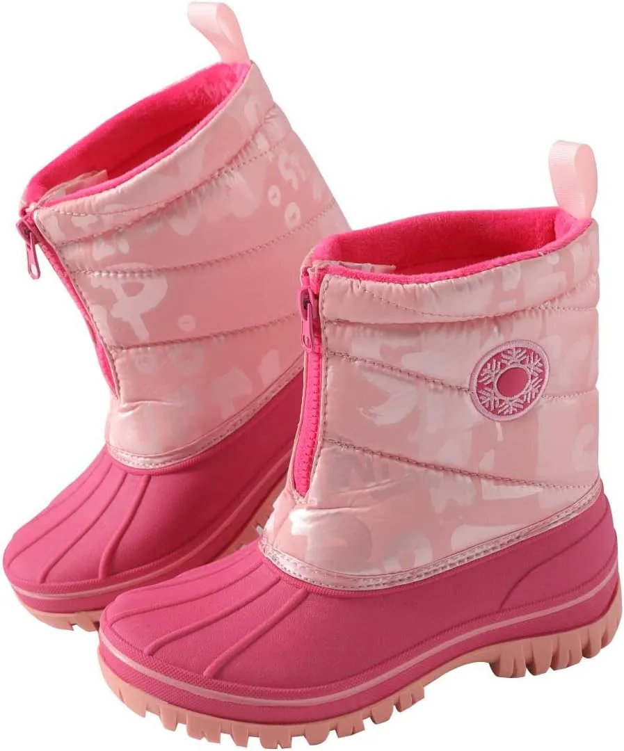 Boys Girls Snow Boots Kids Winter Boots Waterproof Outdoor Winter Shoes For Toddler/Little/Big Kid