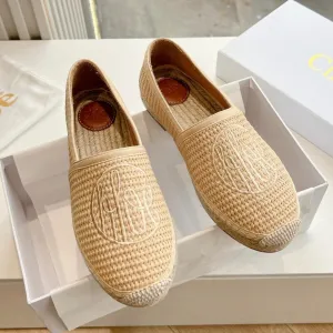 CHLOÉ High-value BEIGE IN RAFFIA WOVEN LOAFER On-sale TAN
