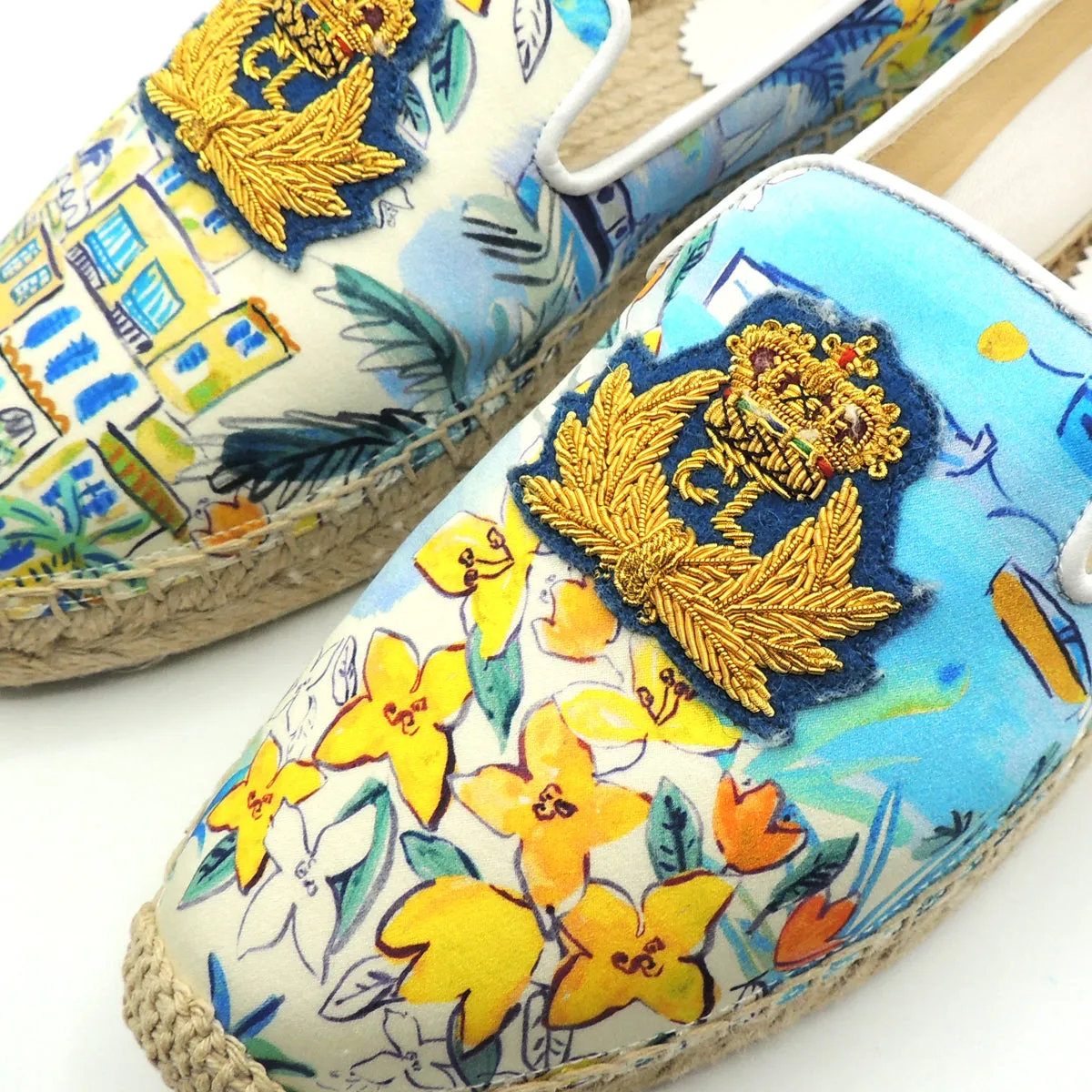Christian Louboutin Nanou Orlato Woman Multi/Bianco espadrilles size EU 37