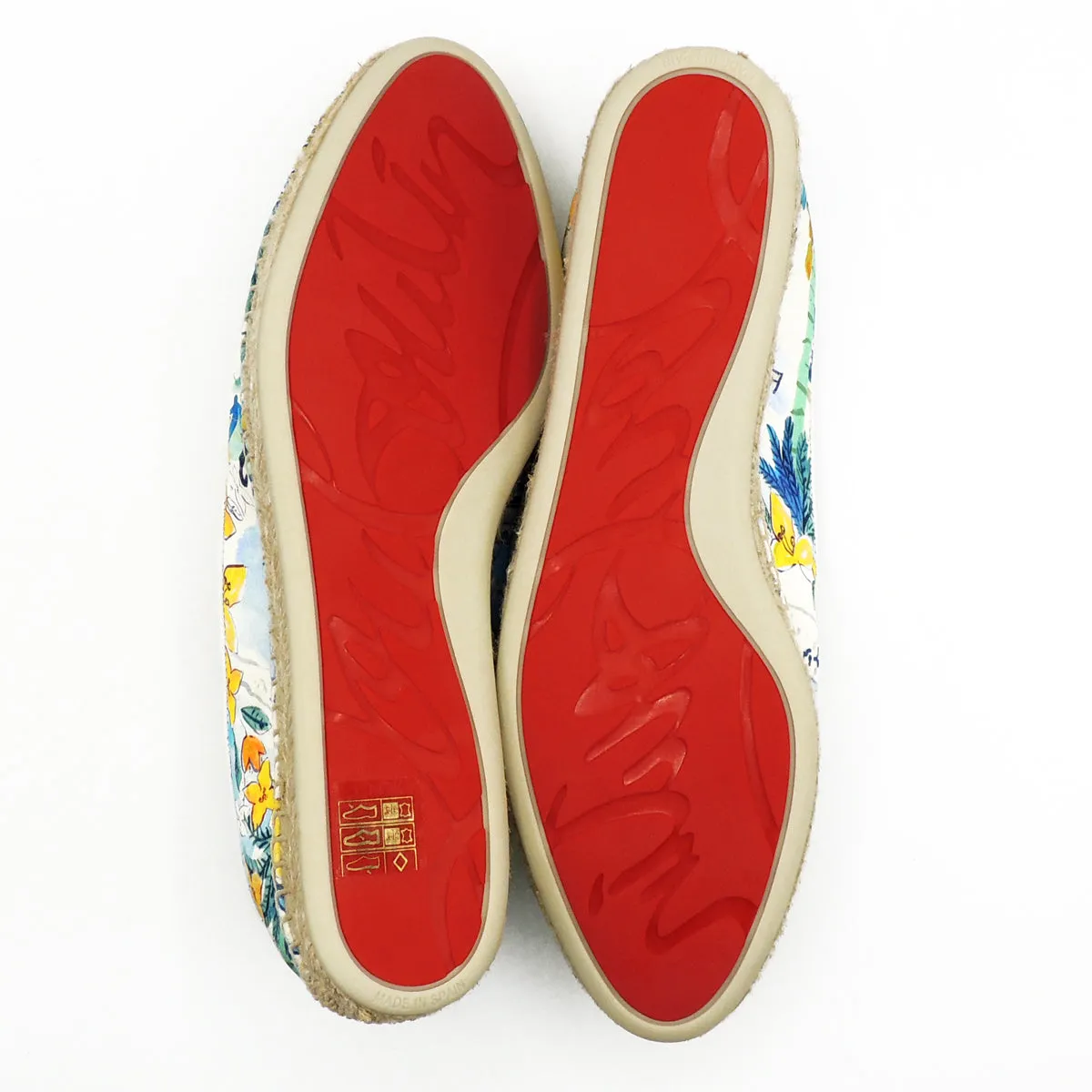 Christian Louboutin Nanou Orlato Woman Multi/Bianco espadrilles size EU 37
