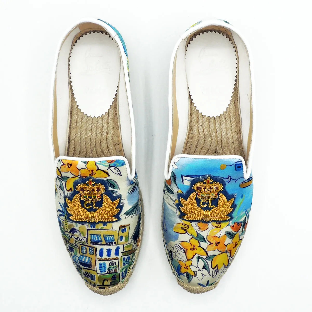 Christian Louboutin Nanou Orlato Woman Multi/Bianco espadrilles size EU 37