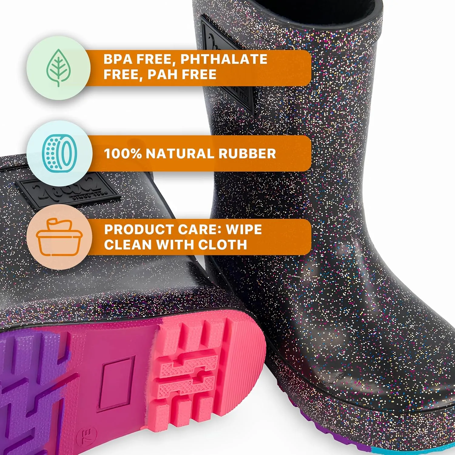 Deux par Deux Rain Boots for Kids and Toddlers