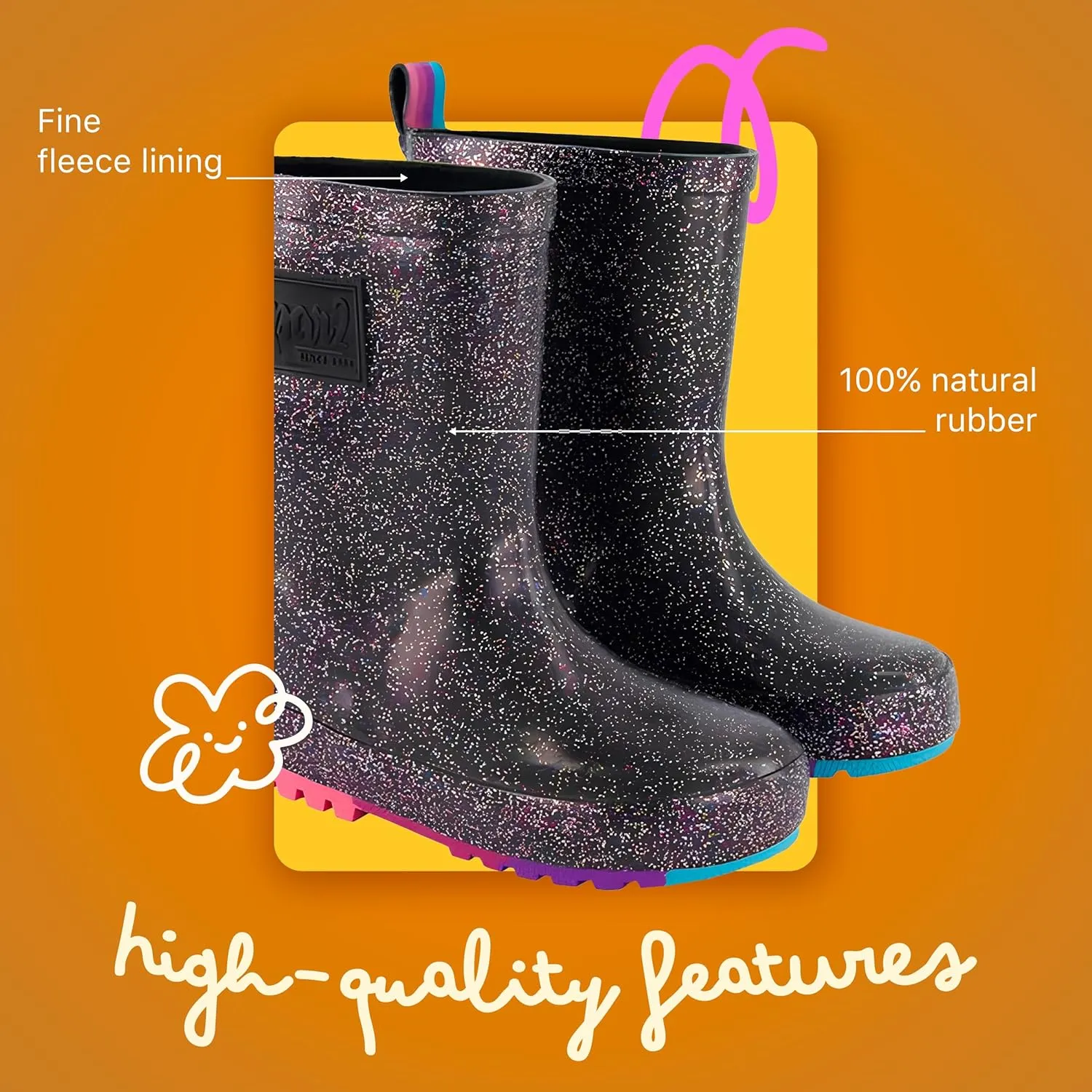 Deux par Deux Rain Boots for Kids and Toddlers
