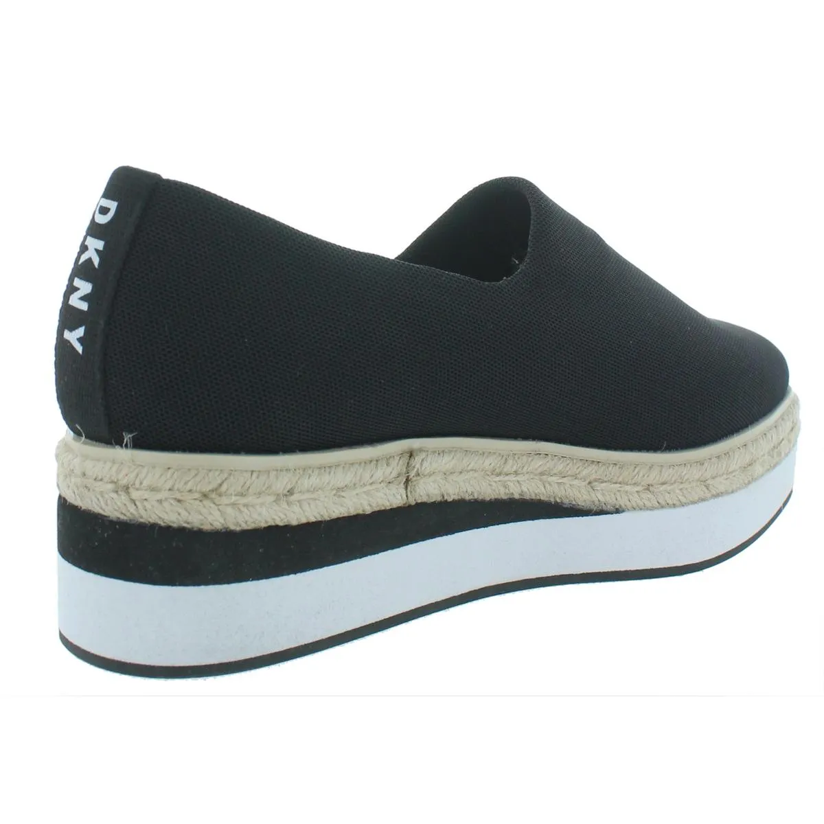 DKNY Womens Lior Platform Slip Microfiber Espadrille Espadrilles