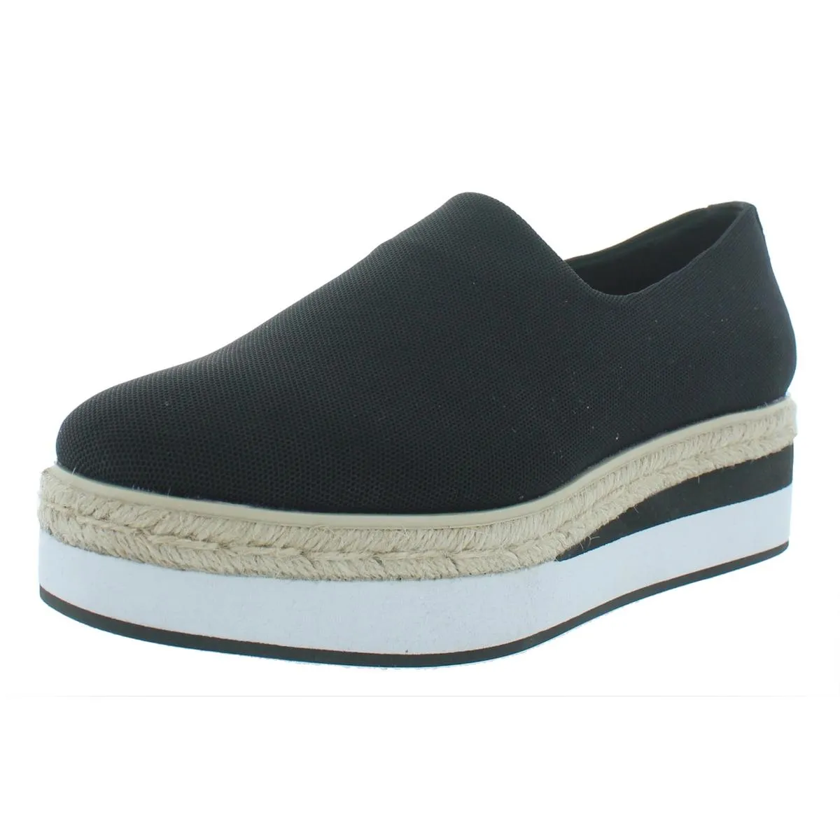 DKNY Womens Lior Platform Slip Microfiber Espadrille Espadrilles