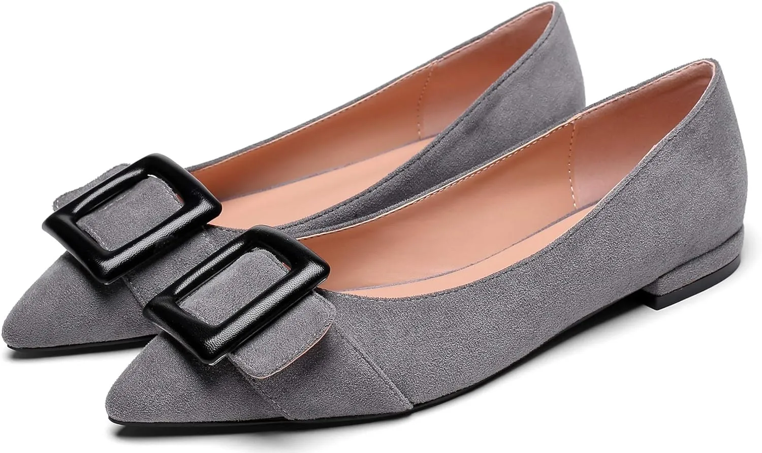 Eldof Women's Flats, Pointed Toe Flats Pumps, Buckle Flats Pumps, Walking Dress Office Classic Comfortable Flats