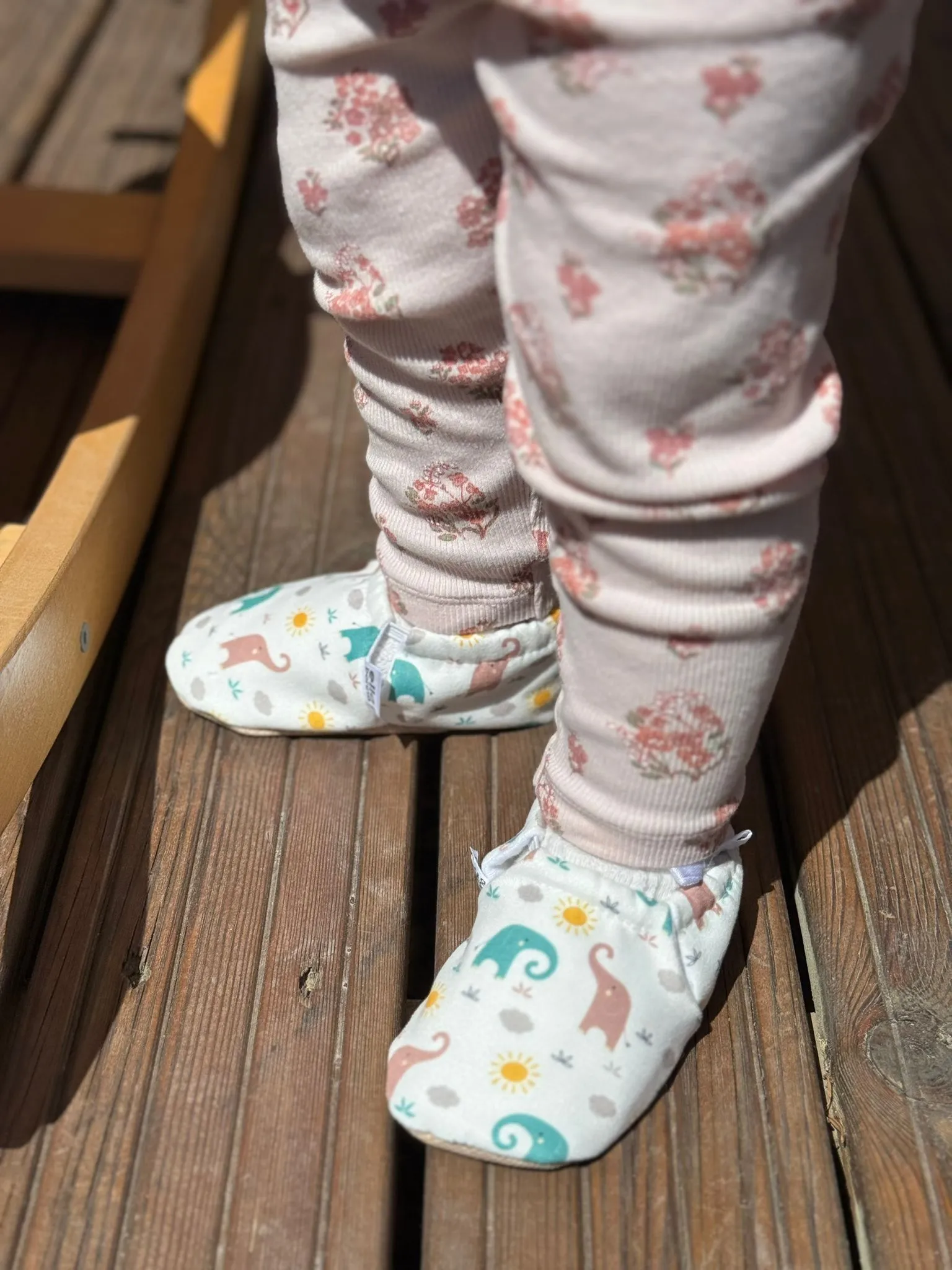 Ella Bonna Baby Moccasins, Slippers, Elephant