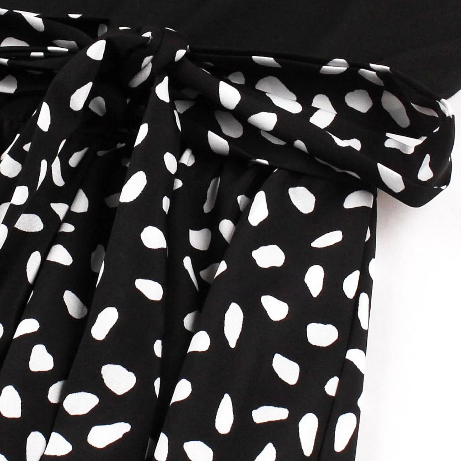 Flowy Fall Dresses for Women Vintage Long Sleeve Polka Dots Hepburn Dress 1950s Audrey Retro Party Cocktail Dresses