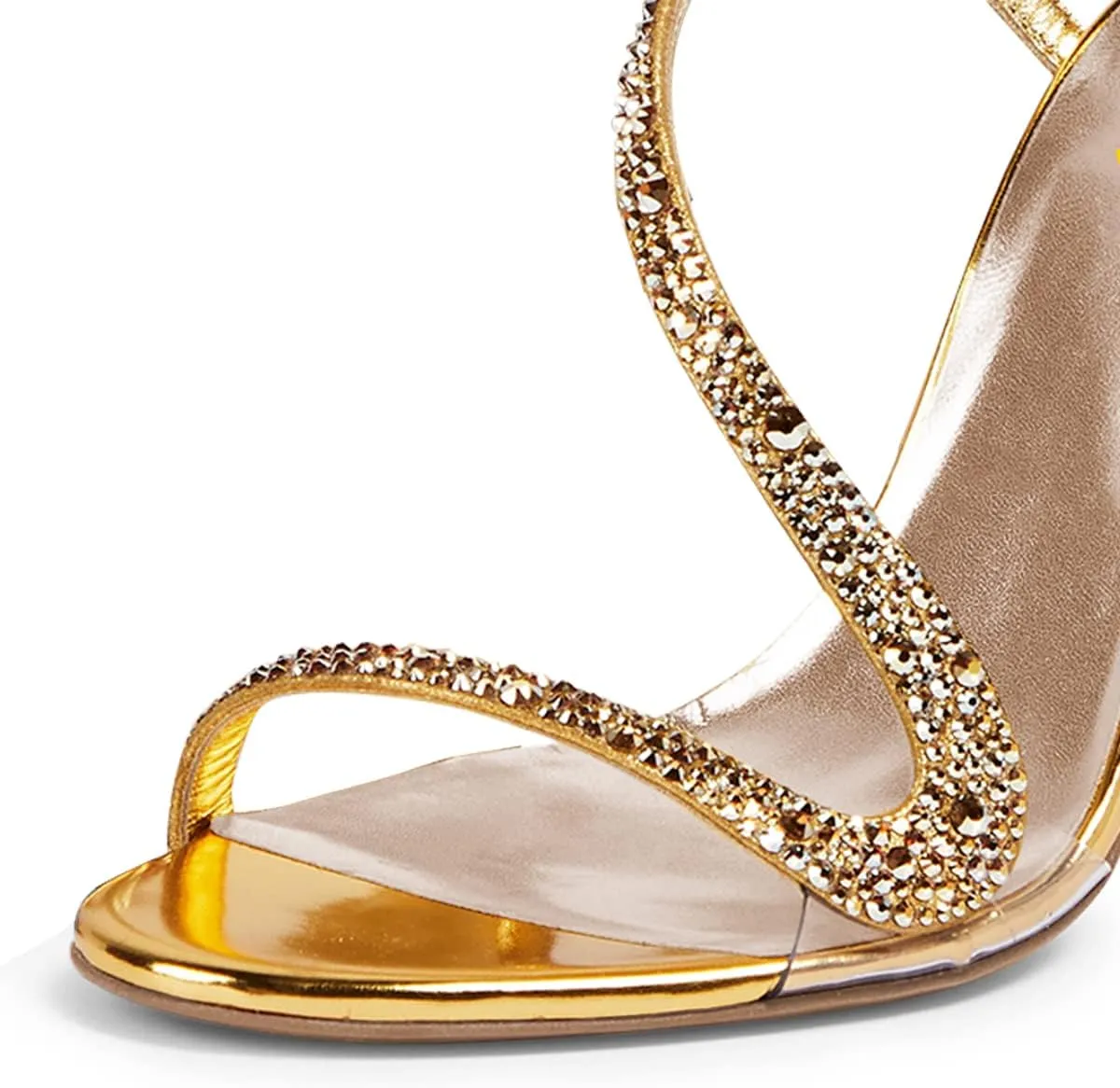 FSJ Women Open Toe Jeweled High Heel Sandals S Strap Slip On Crystal Bead Heels Sexy Ladies Bridal Wedding Party Dress Shoes Size 4-15 US