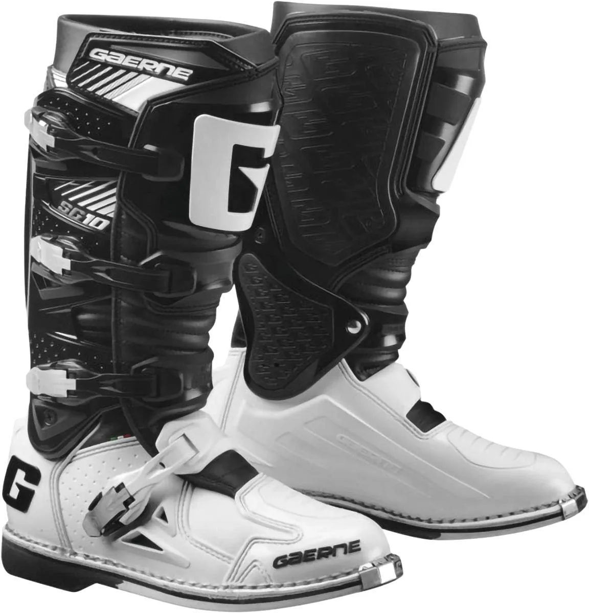 Gaerne SG-10 Boots (10.5) (BLACK/WHITE)