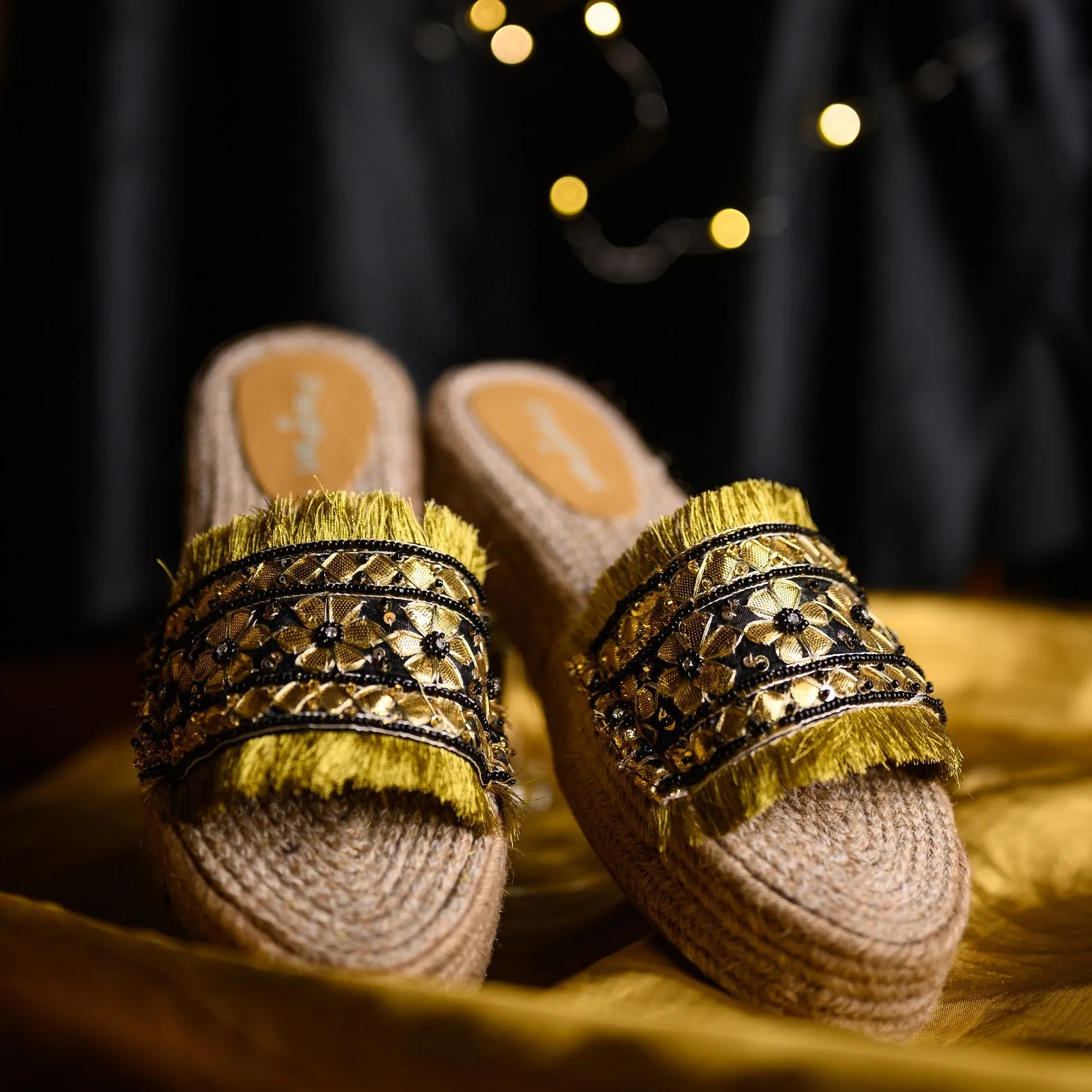 Gajra Black Espadrilles