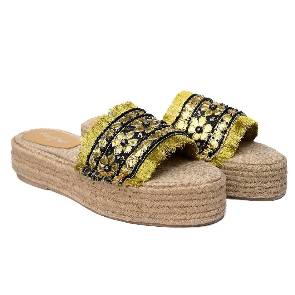 Gajra Black Espadrilles