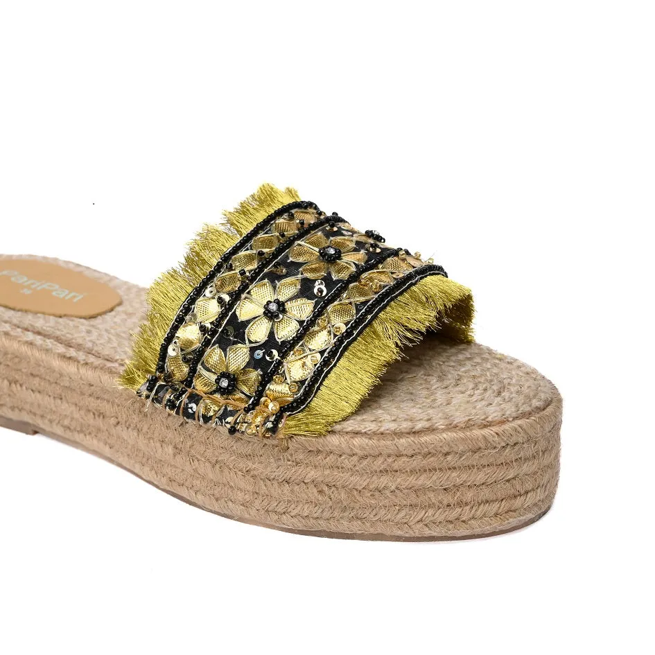 Gajra Black Espadrilles