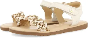 GIOSEPPO Girl's Modern Flat Sandal, White, 8 us