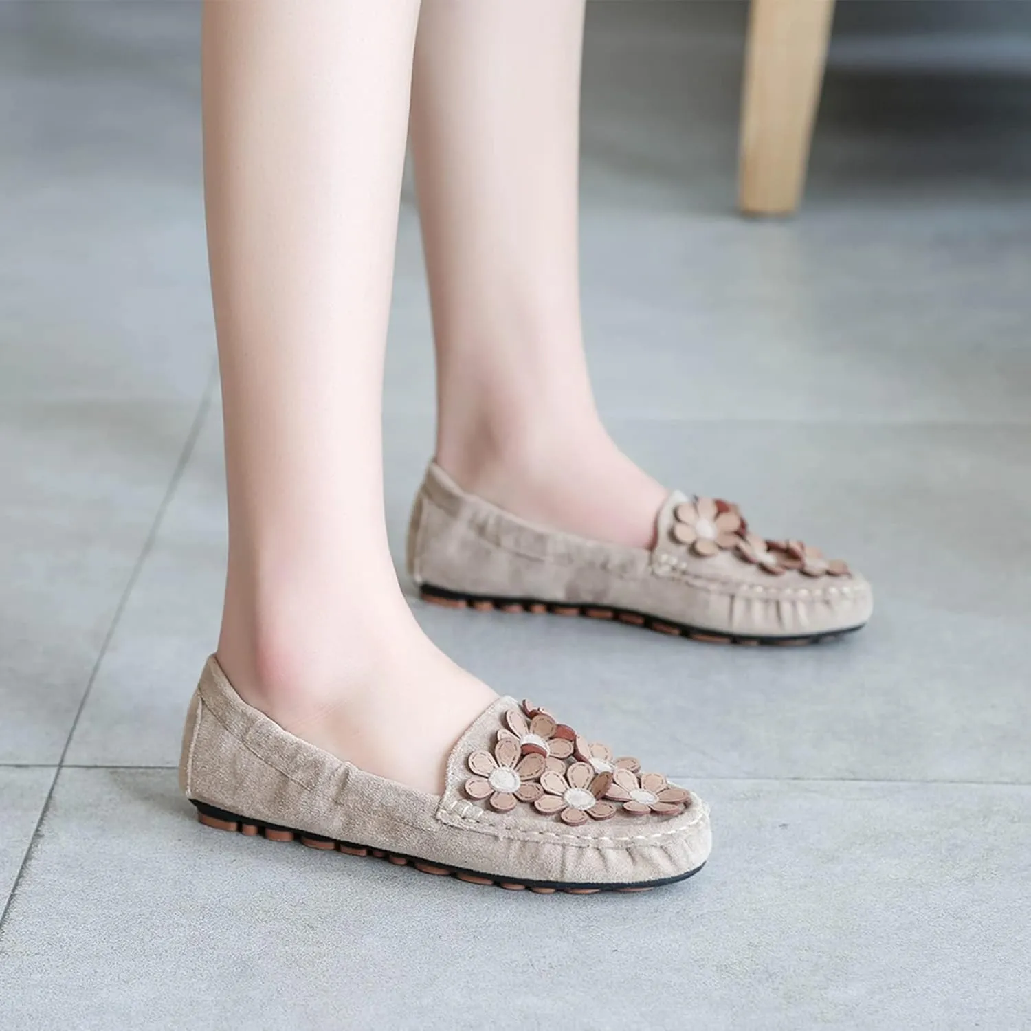 Hee grand Women's Slip On Loafers Soft Foldable Round Toe Ballet Flats