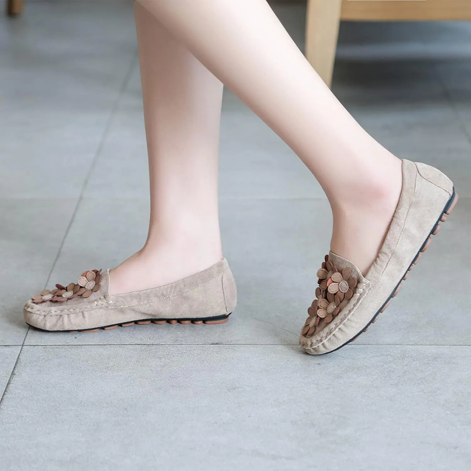 Hee grand Women's Slip On Loafers Soft Foldable Round Toe Ballet Flats