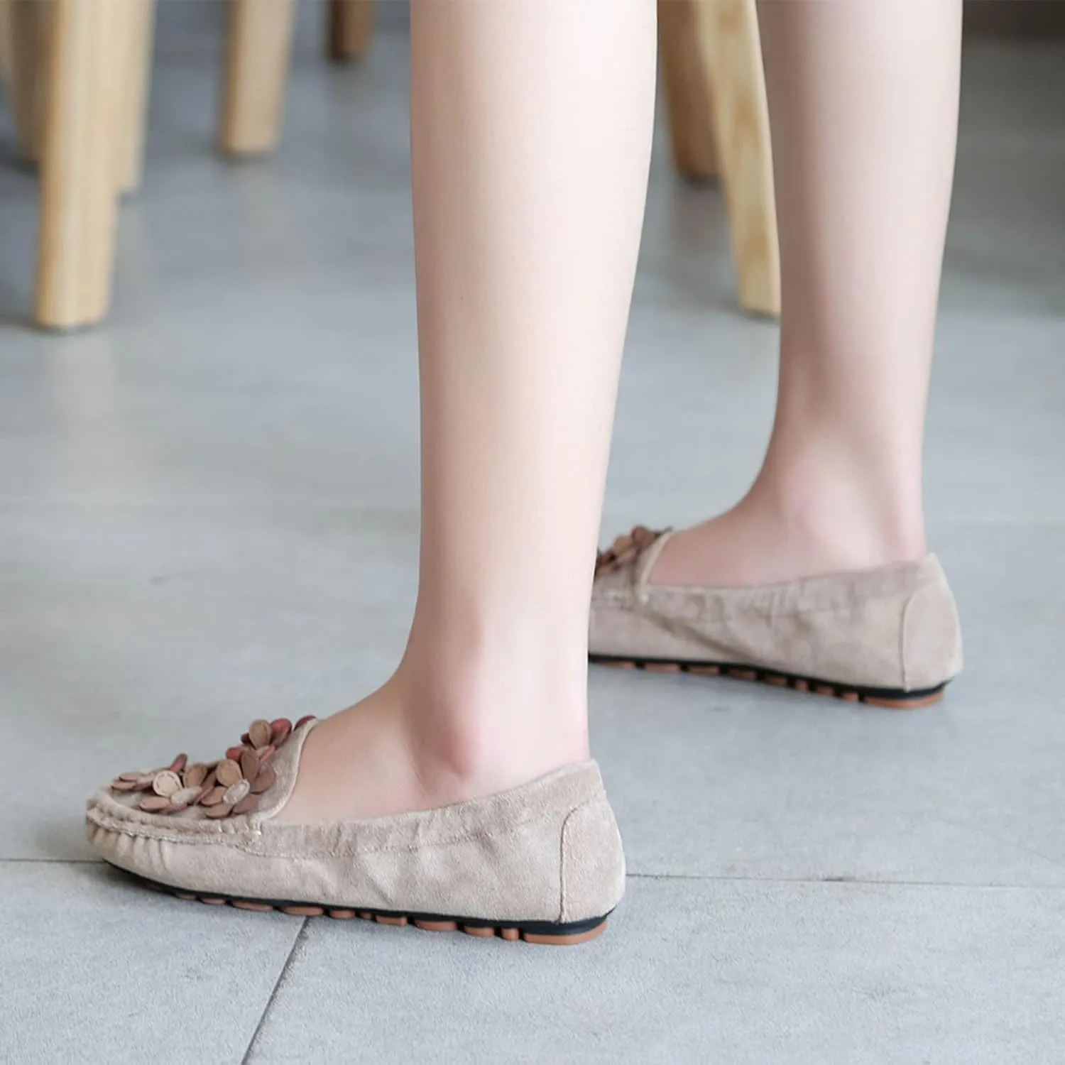 Hee grand Women's Slip On Loafers Soft Foldable Round Toe Ballet Flats