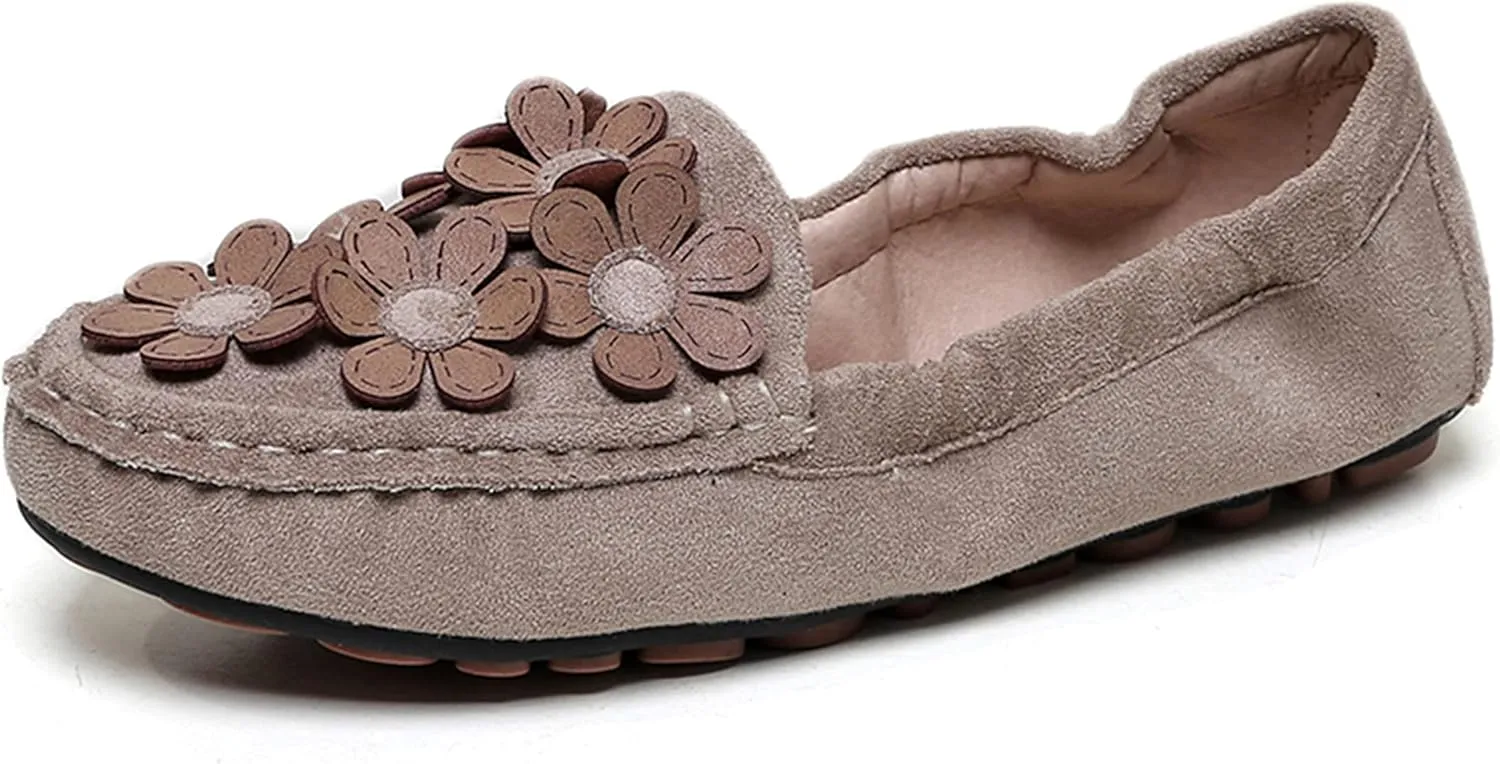 Hee grand Women's Slip On Loafers Soft Foldable Round Toe Ballet Flats