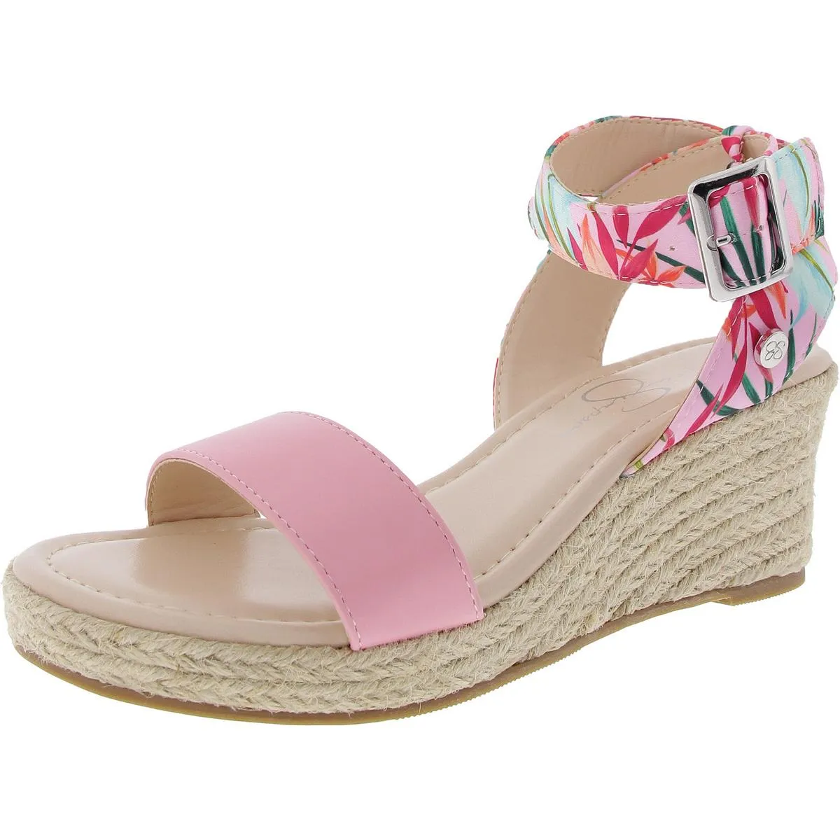 Jessica Simpson Womens Ankle Strap Wedge Heel Espadrilles