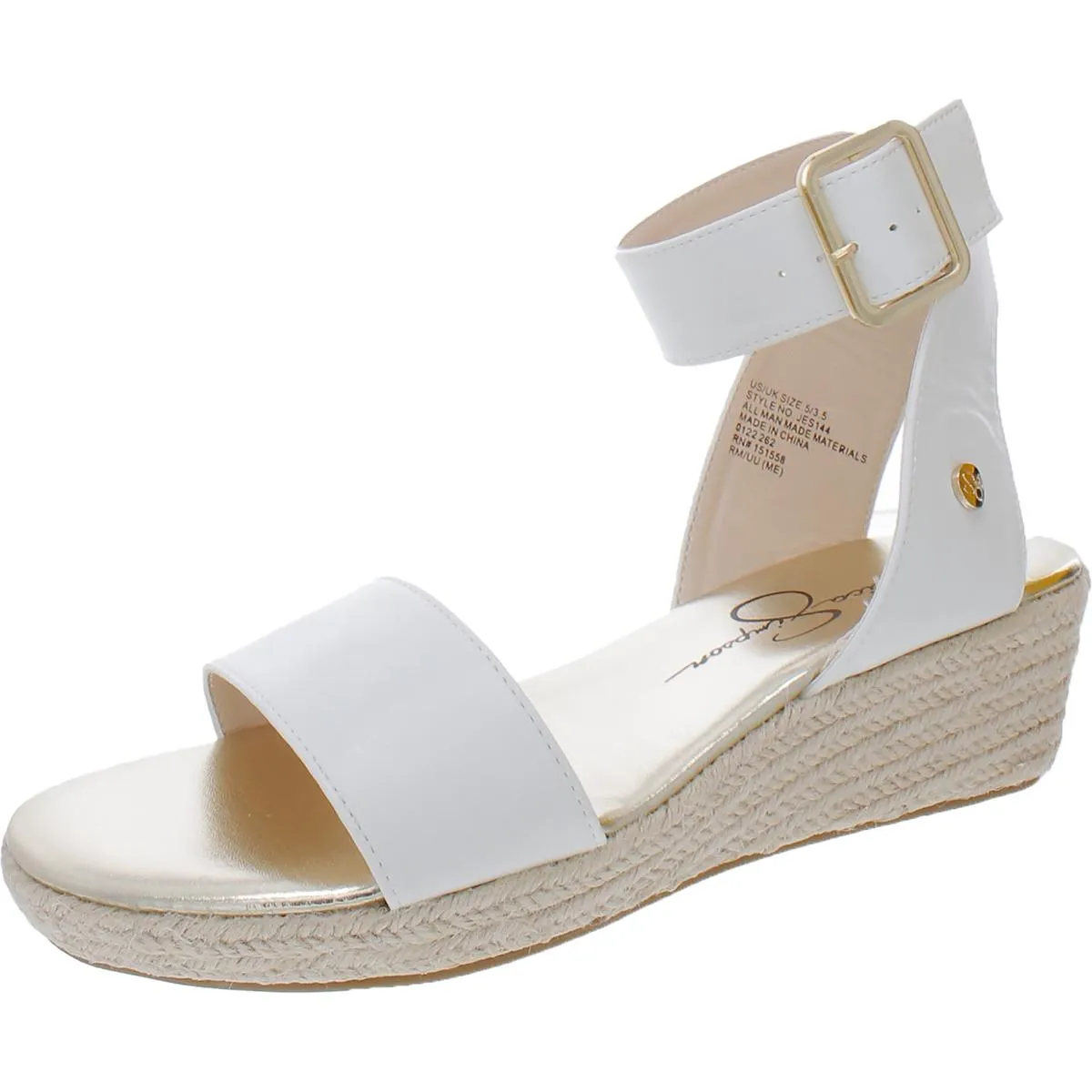 Jessica Simpson Womens Ankle Strap Wedge Heel Espadrilles