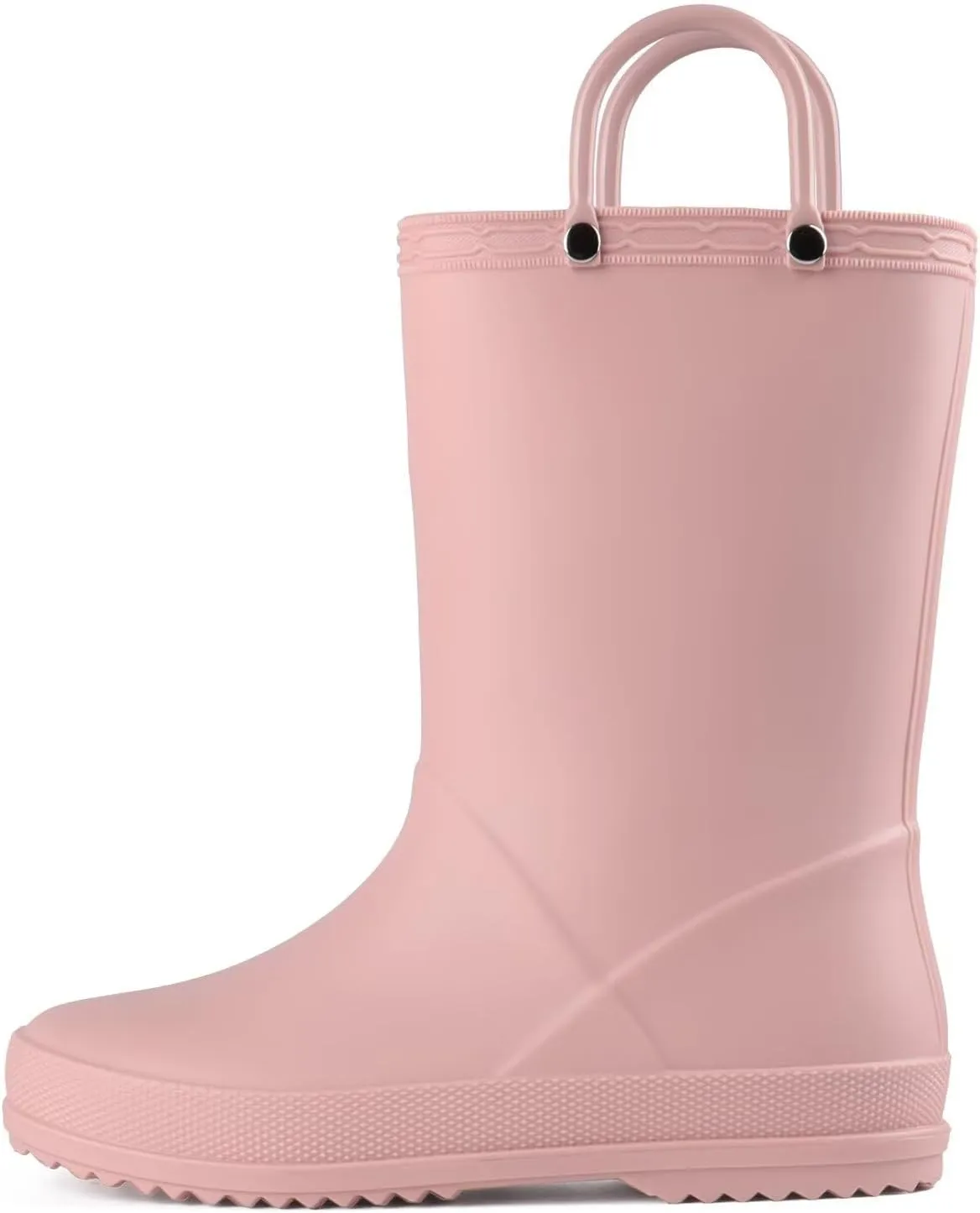 JUDIS Kids Rain Boots Waterproof with Easy-on Handles Boys and Girls Rain Shoes