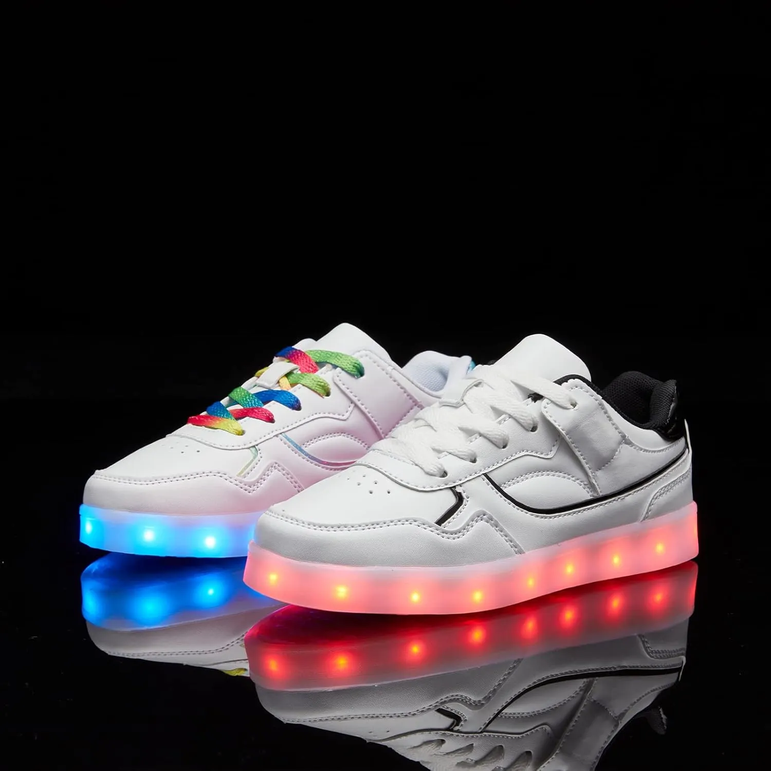 Kids LED Light up Shoes USB Charging Flashing Light Up Sneakers for Boys and Girls Child Unisex