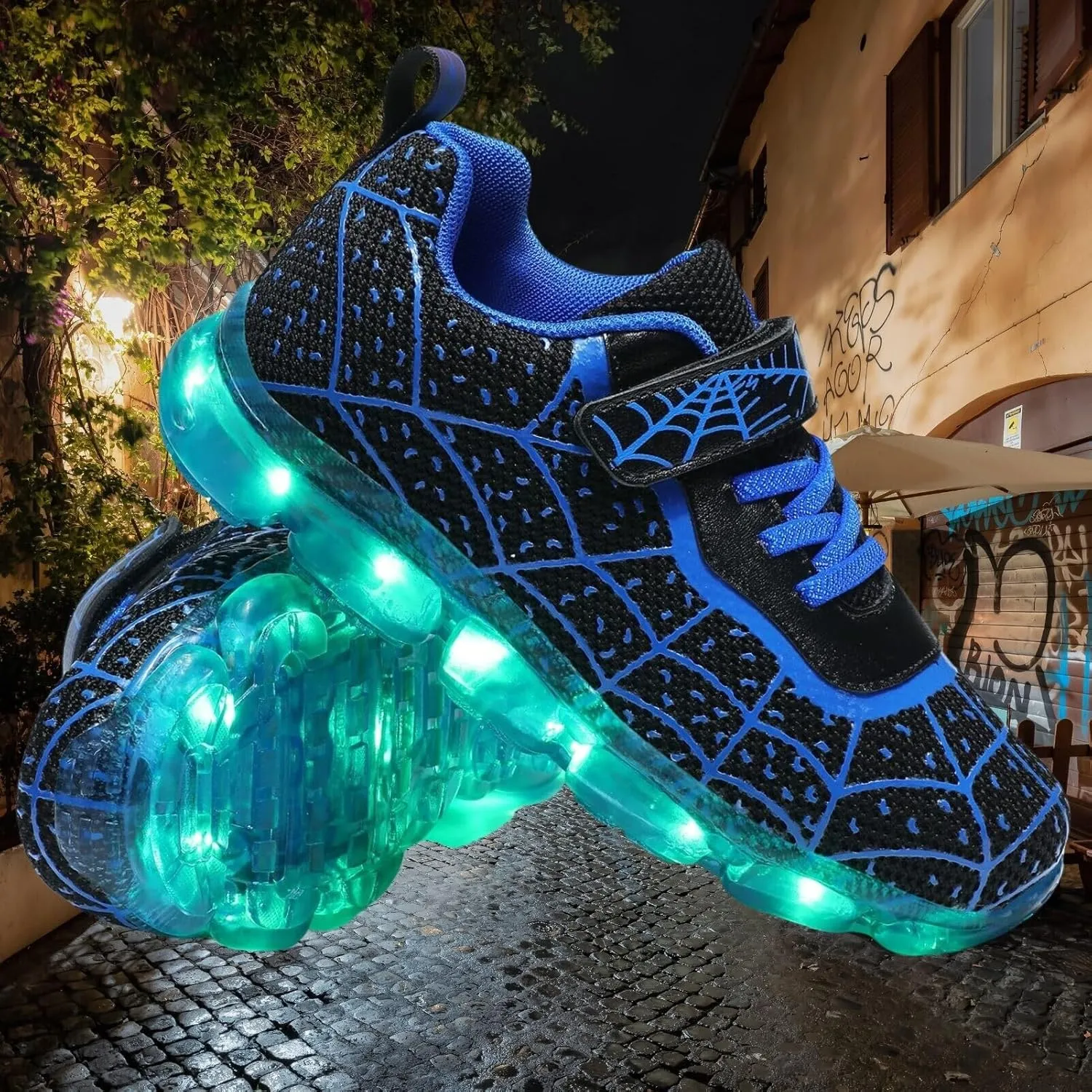 Kids LED Shoes Boys Girls Light Up Trainers Children USB Charging Flashing Sneakers Gift for Birthday Halloween Xmas